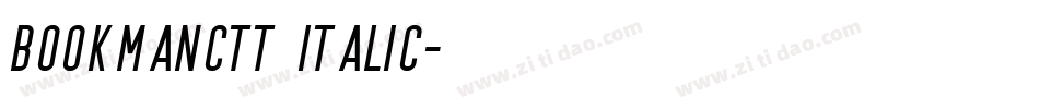 BookmanCTT Italic字体转换
